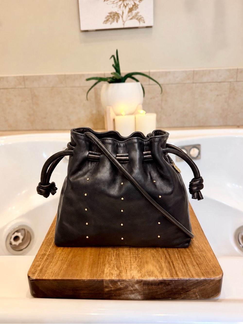 Clare V Petit Henri - Black w/ Petit Studs $345